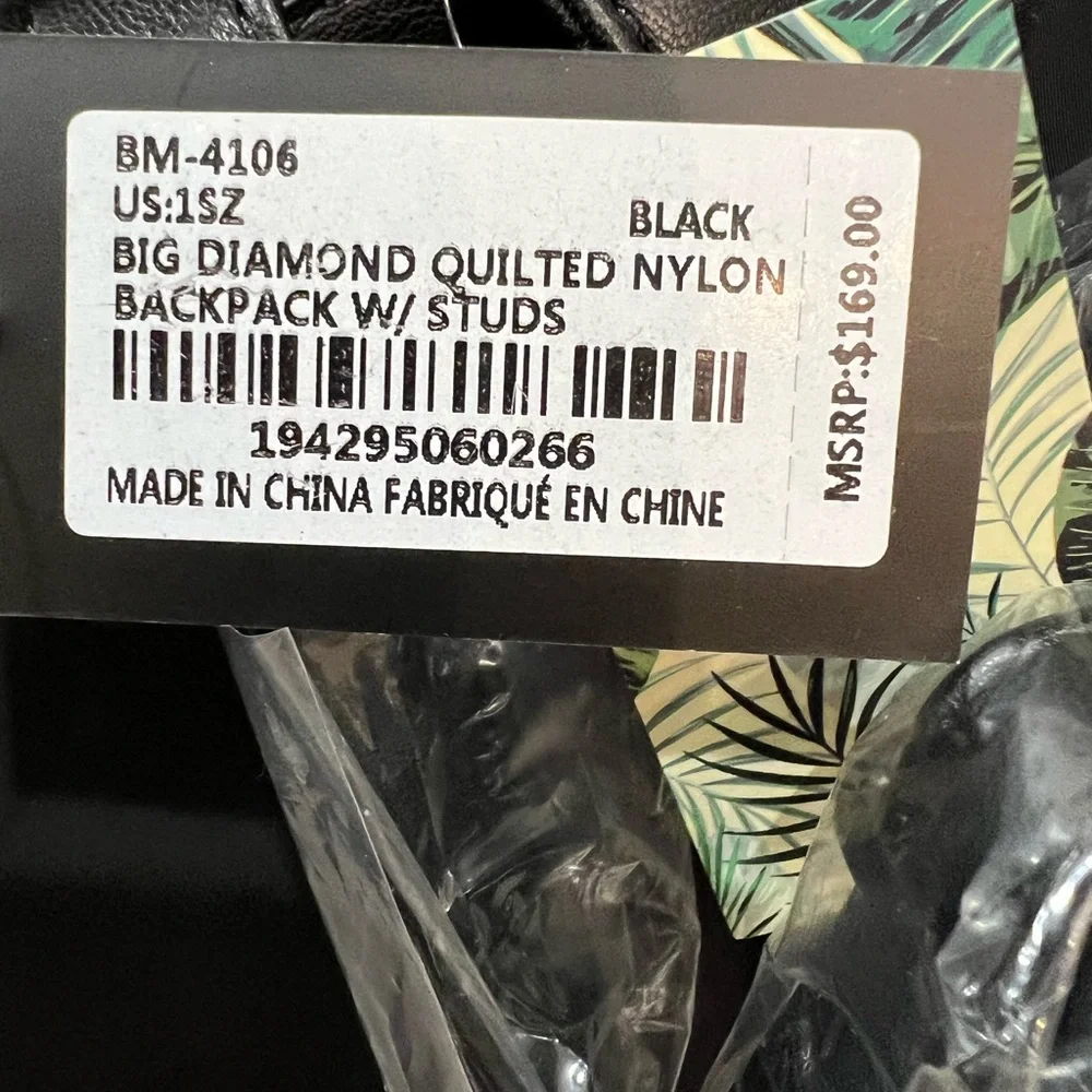 Badgley Mischka Black Backpack - Picture 8 of 9